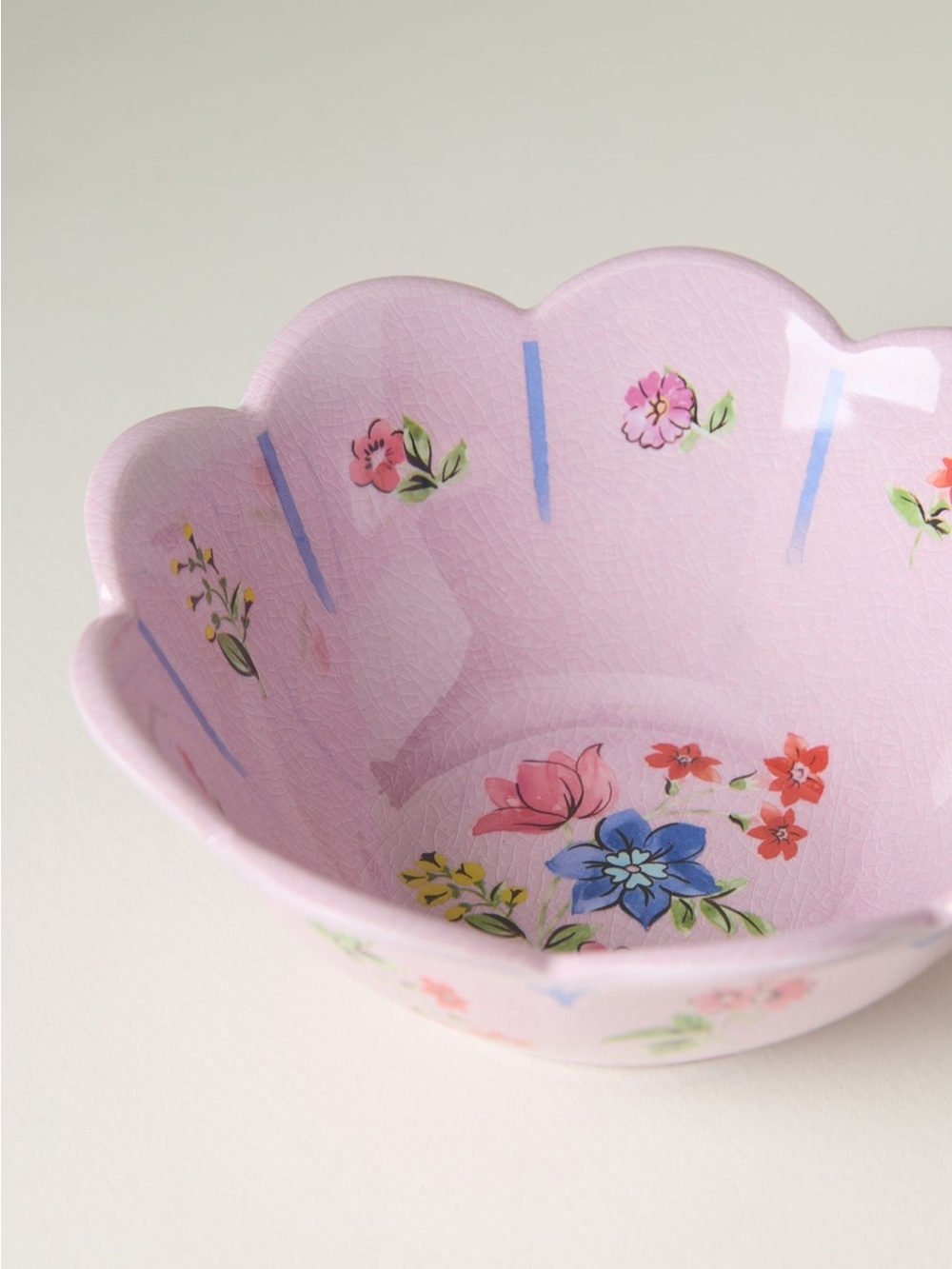 Anthropologie Annette Floral Melamine Nut Bowls, Set of 4 - Picture 2 of 3